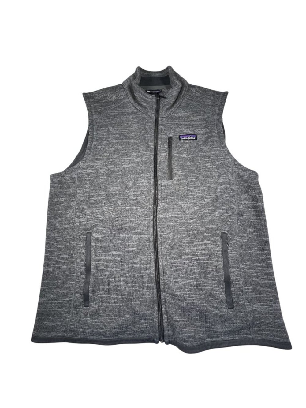 Patagonia Mens Gray Better Sweater Full Zip Fleece Vest Size Large Outdoors